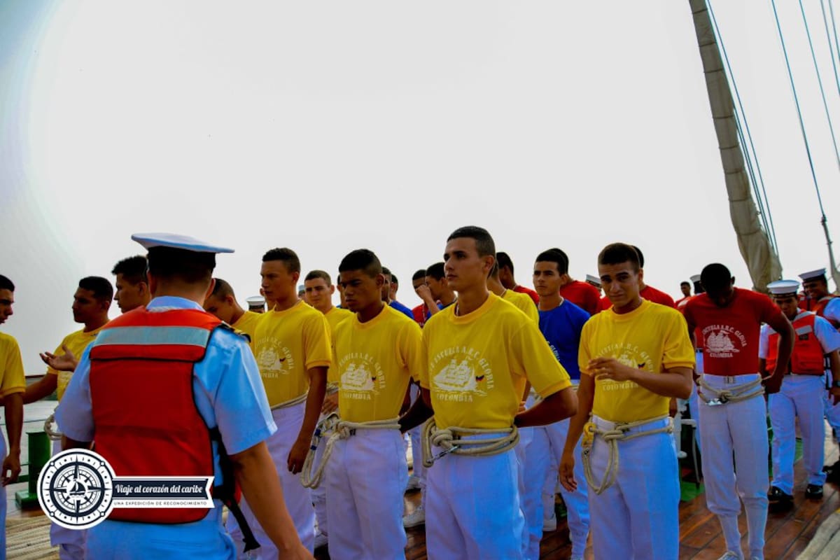 A bordo del Buque Gloria