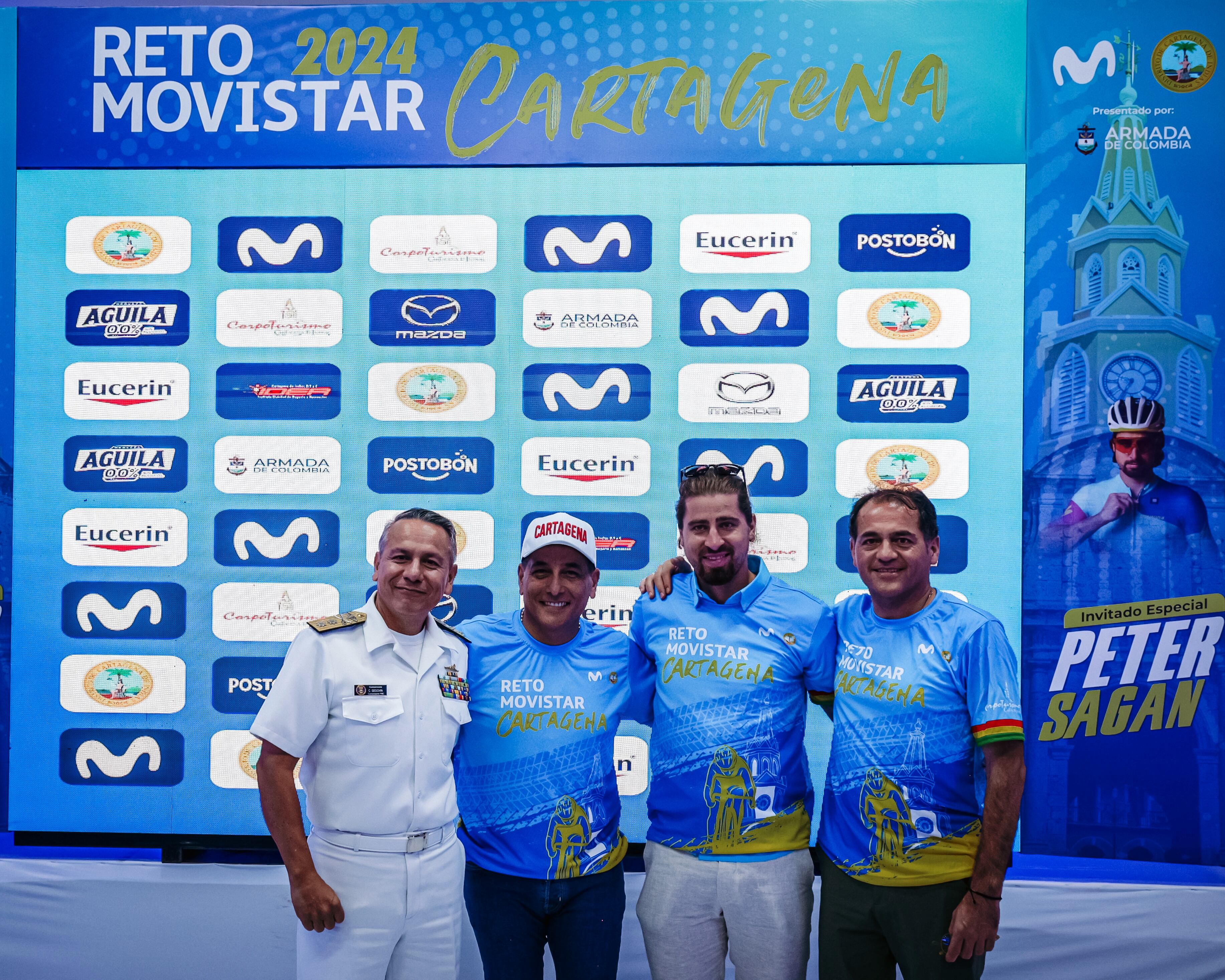 Peter Sagan, Fernando Gaviria y Mochoman, listos para Reto Movistar Alcaldía de Cartagena
