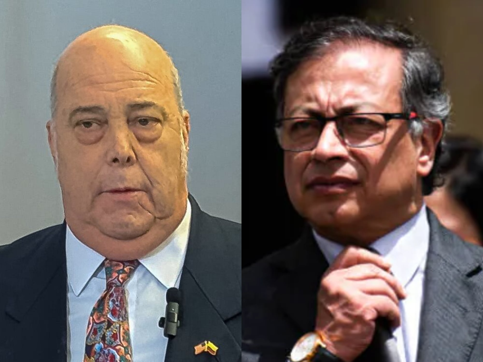 Embajador Daniel García-Peña y Gustavo Petro. Fotos: suministradas.
