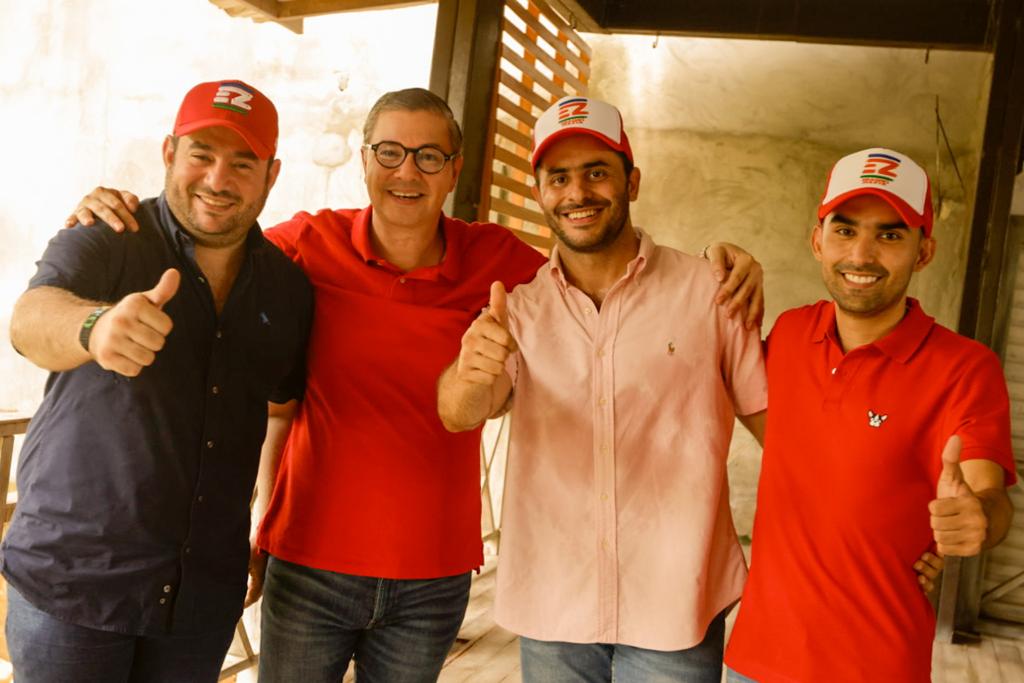 Carlos Mario Manzur, Fabio Amín, Erasmo Zuleta y Juan Camilo Corrales.