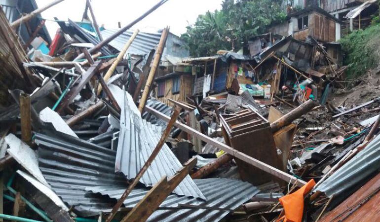 foto archivo de emergencia por fuertes lluvias en Manizales