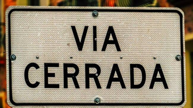 Cierre en la vía . Foto: Getty Images