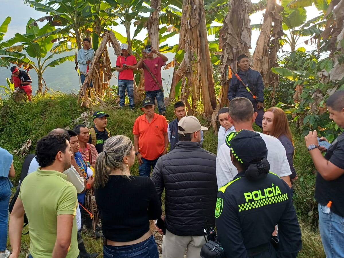 Al menos 100 indígenas se tomaron de forma irregular varios predios en Santa Rosa de Cabal