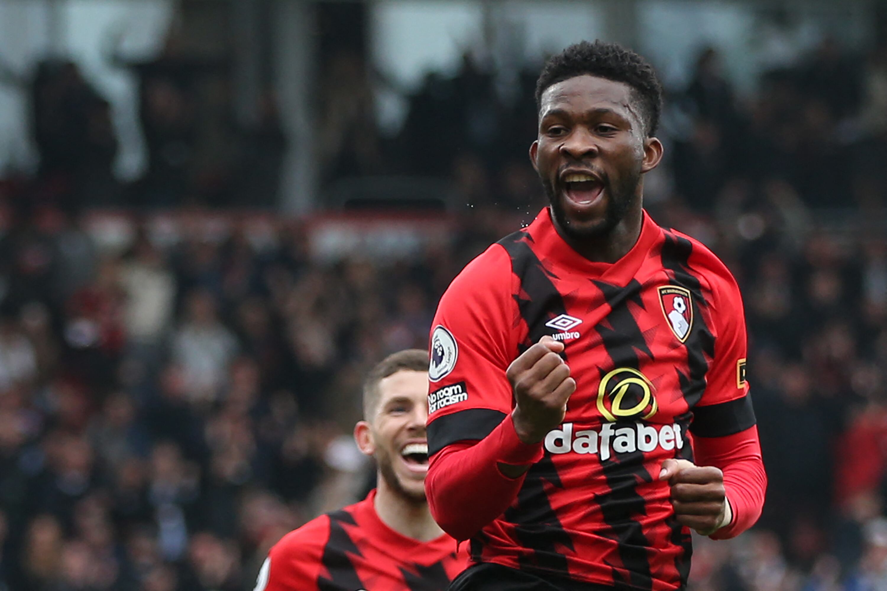 Jefferson Lerma anotó un doblete con el Bournemouth. (Photo by STEVE BARDENS/AFP via Getty Images)