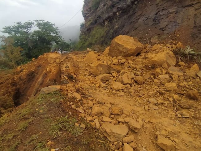 Así quedó la vía Barichara - Guane