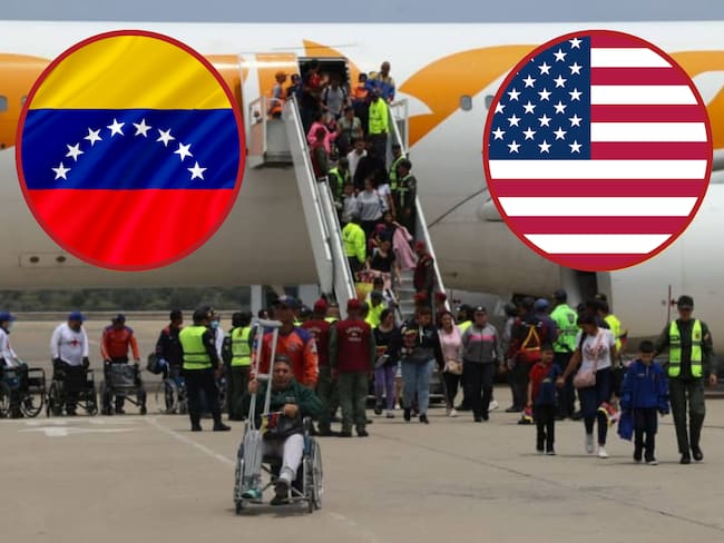 Migrantes venezolanos deportados. Foto: EFE. Venezuela, Estados Unidos. Fotos: Getty Images.