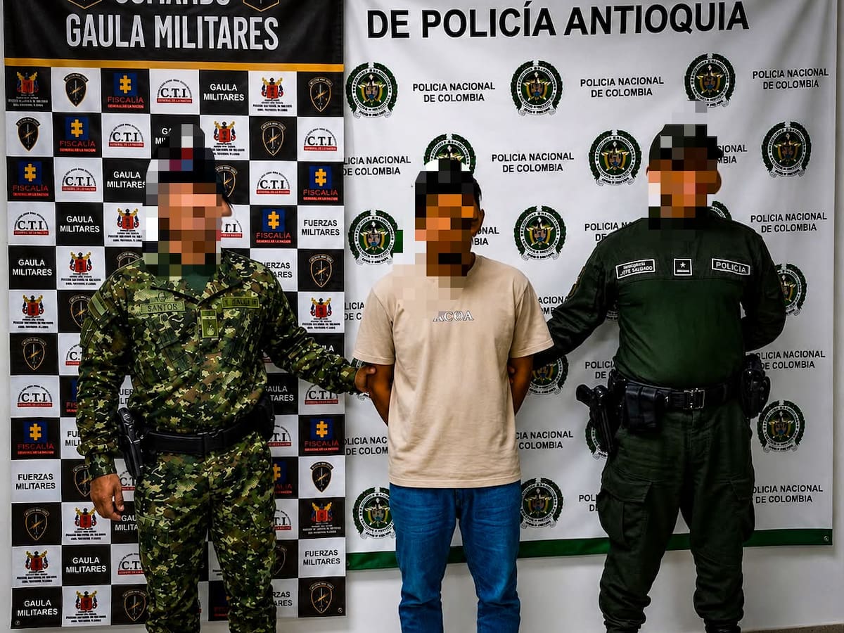 Capturan a alias ‘Rafa’ o ‘Rafita’, cabecilla de red de apoyo al terrorismo del ELN en Antioquia