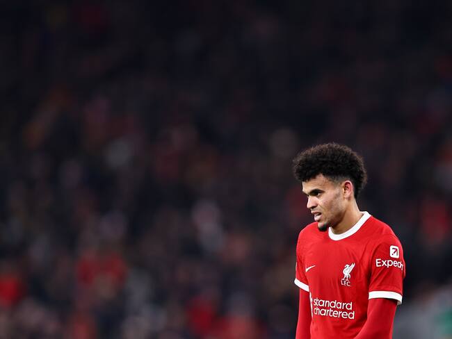 Luis Díaz, delantero del Liverpool. (Photo by Robbie Jay Barratt - AMA/Getty Images)