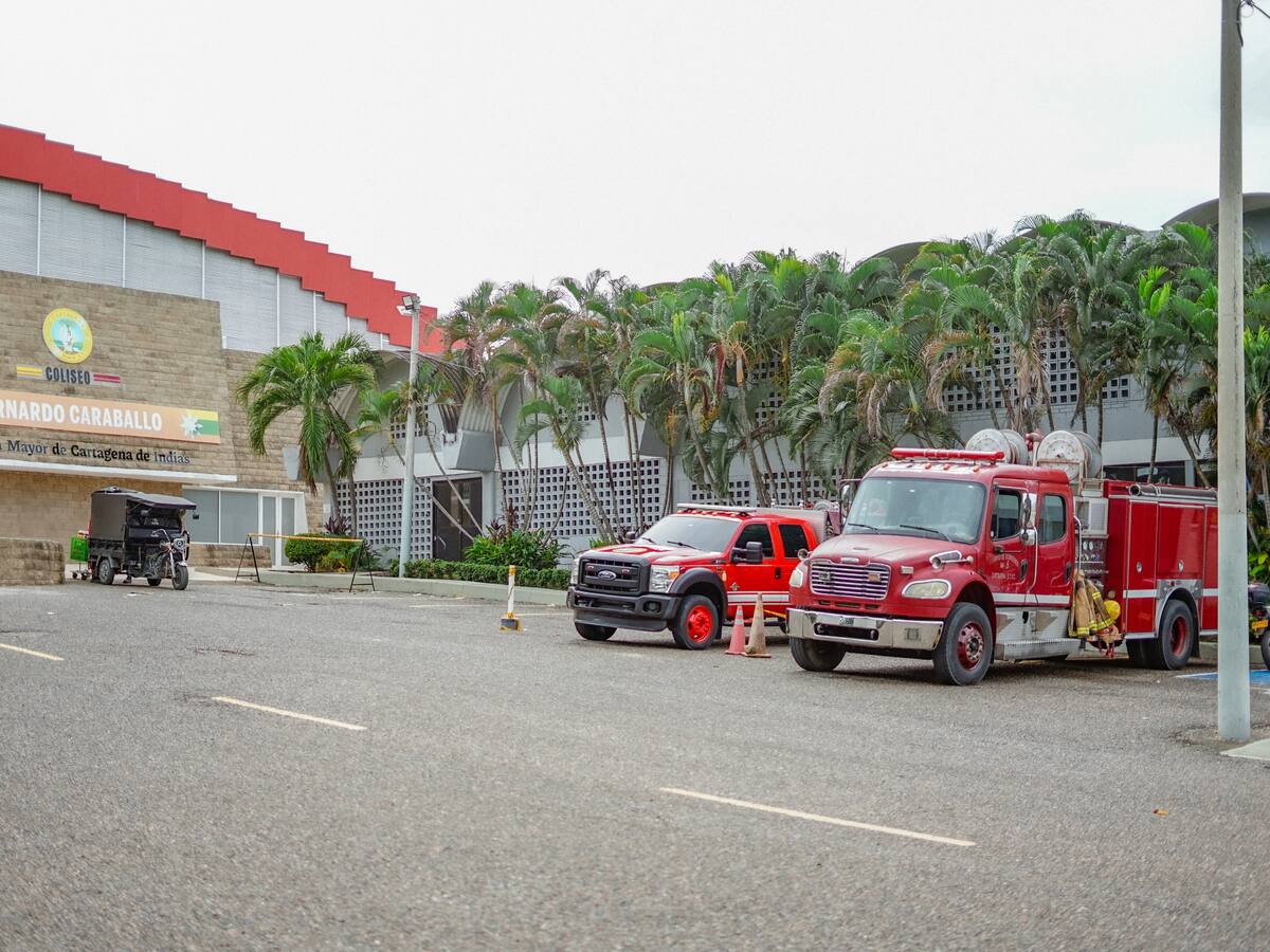 Estación de Bomberos de Bocagrande se traslada temporalmente al Coliseo Bernardo Caraballo