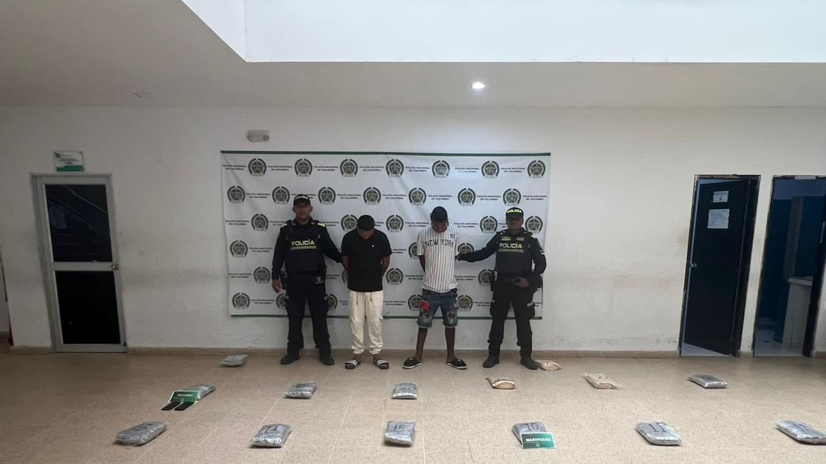 Incautan más de 22 kilos de marihuana al interior de un taxi en Santo Tomás, Atlántico