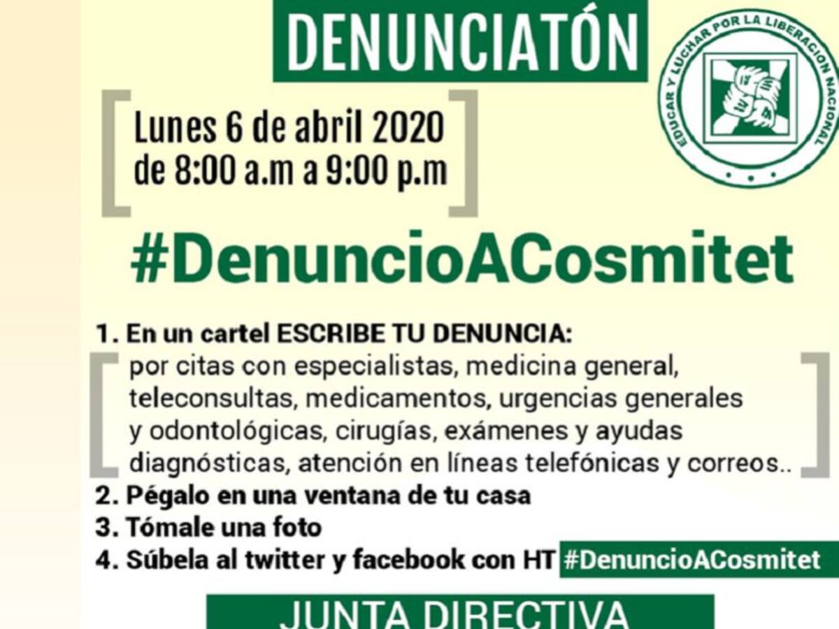 Usuarios de Cosmitet harán una Denunciatón a través de redes sociales