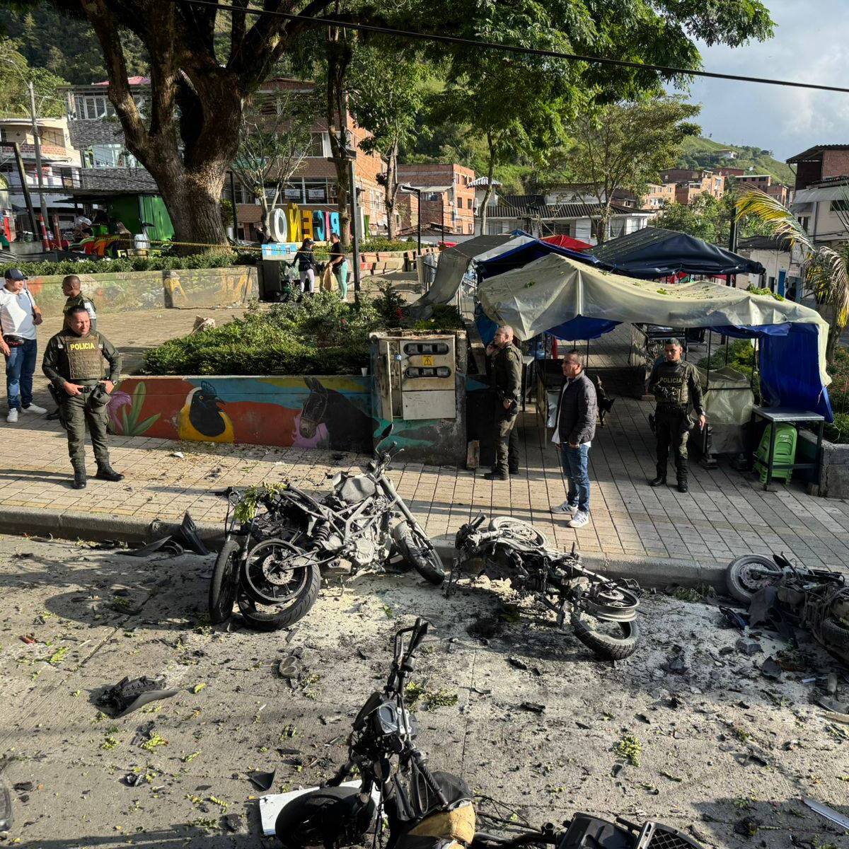 La policía ya tendría pistas de los responsables de instalar el explosivo en Briceño
