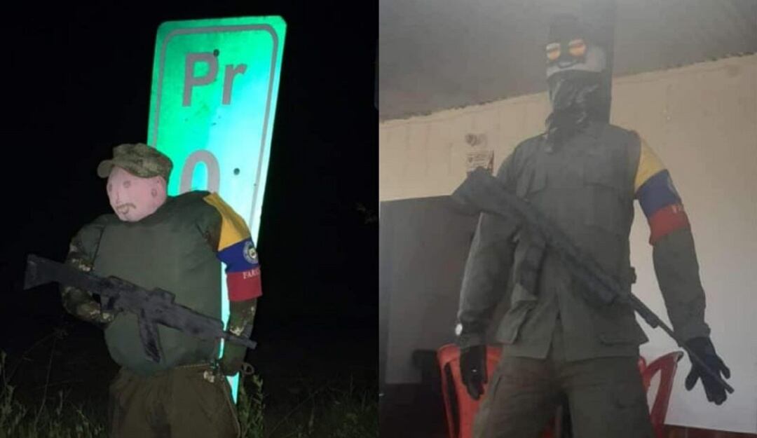 Años viejos alusivos a disidencias en el Catatumbo