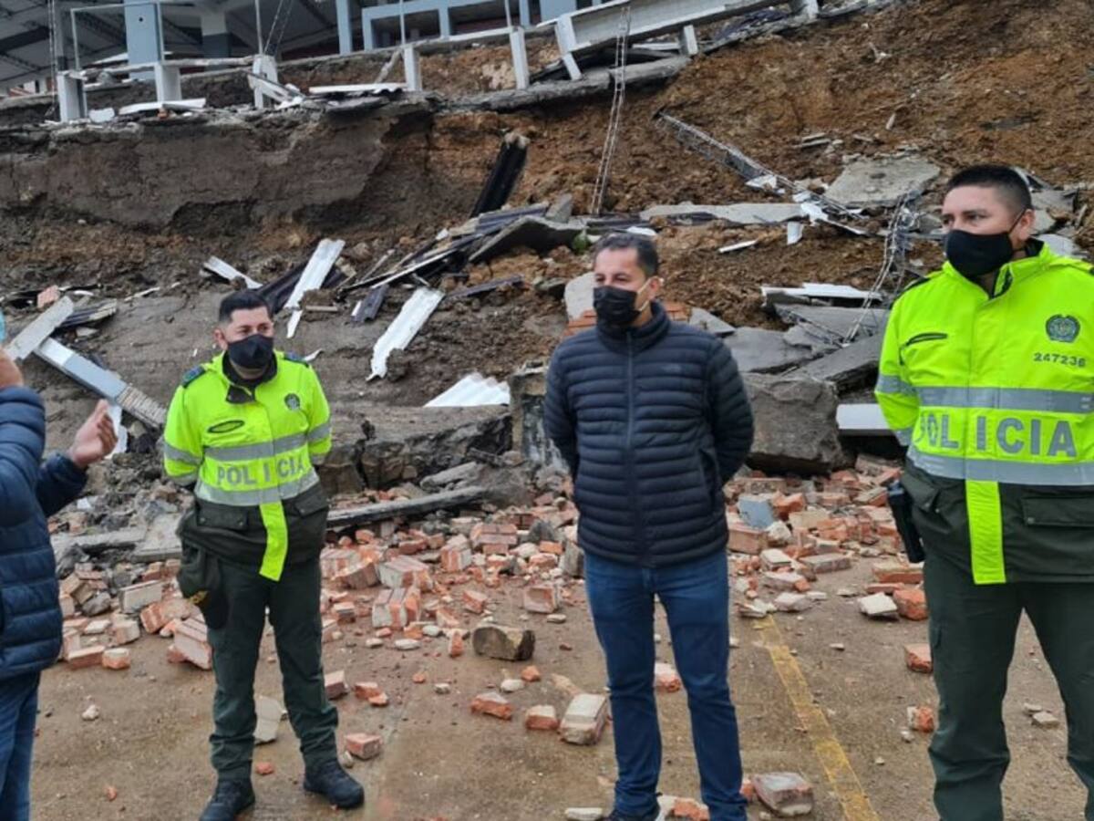 Se desplomó la plaza de mercado de Ubalá, Cundinamarca