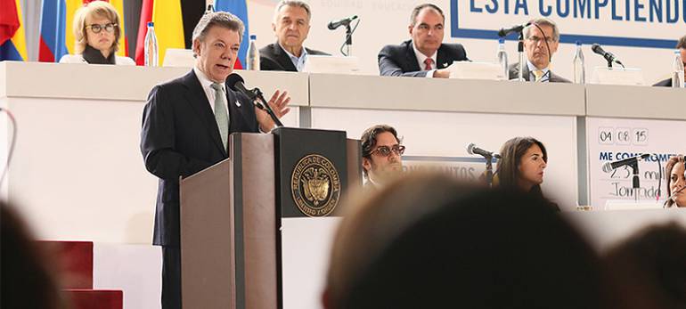 Presidente Juan Manuel Santos.
