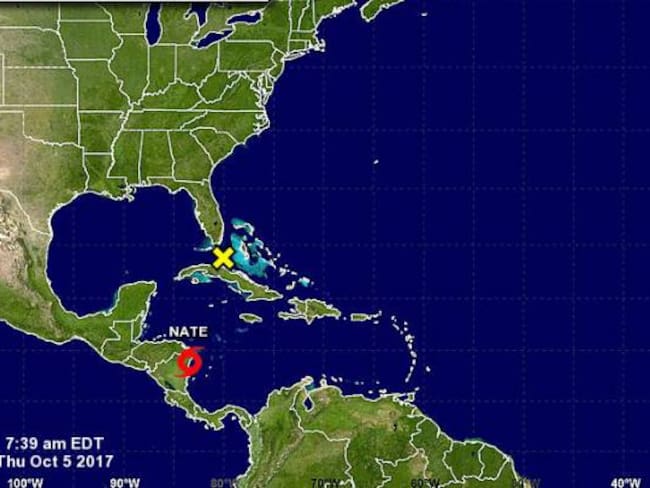 Alerta en San Andrés por tormenta Nate formada en el Caribe