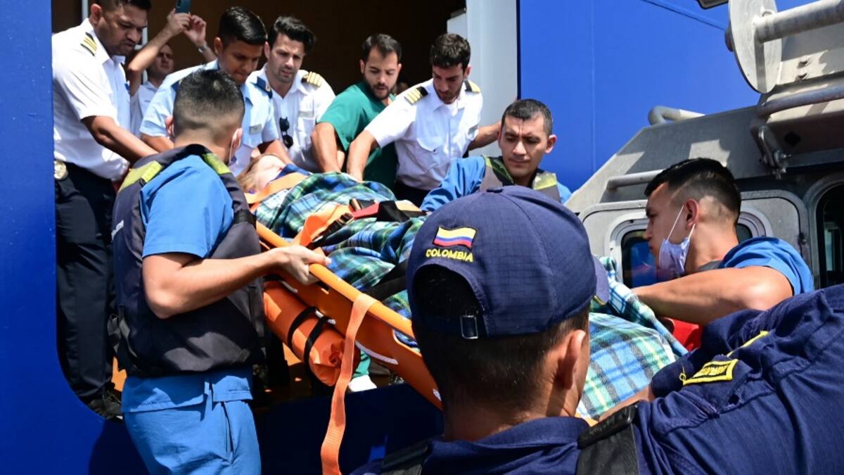 Armada evacuó de un crucero a dos extranjeras con urgencia médica en Cartagena