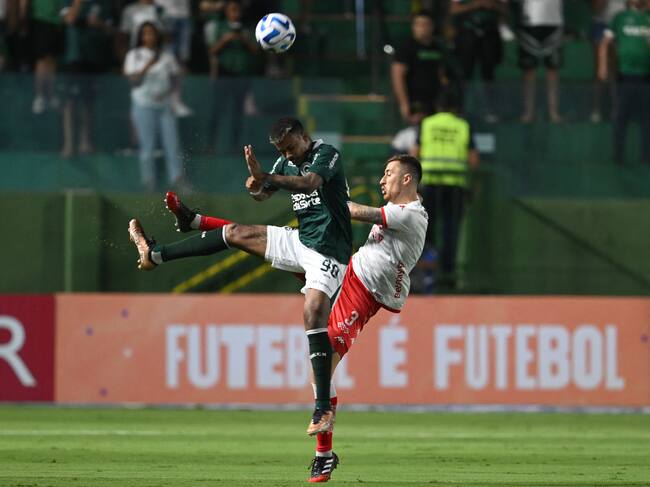 Primer duelo entre Goiás e Independiente Santa Fe. (Photo by EVARISTO SA / AFP) (Photo by EVARISTO SA/AFP via Getty Images)