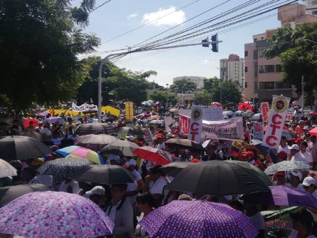 Más de 14 mil personas marcharon en Barranquilla