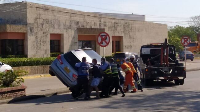 El accidente se registró a la altura de la Sociedad Portuaria