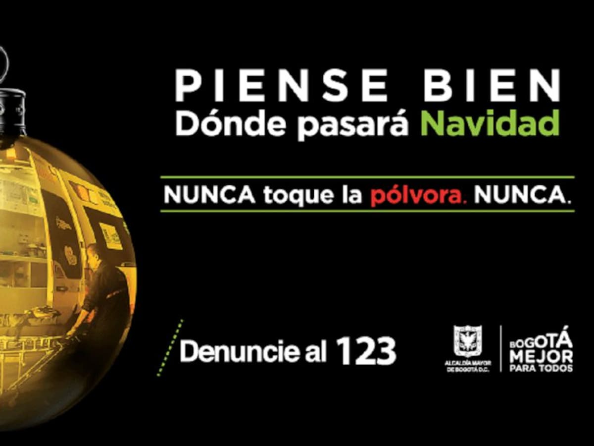 ¡No se arriesgue en Navidad! En Bogotá está prohibido el uso de pólvora
