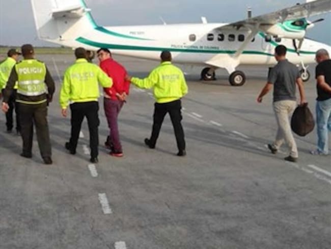 A Bogotá envían para su extradición narcotraficante capturado en Palmira