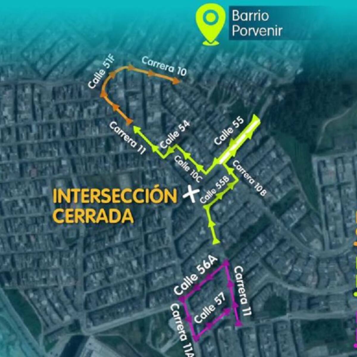 Atento a los cierres viales por obras en Manizales