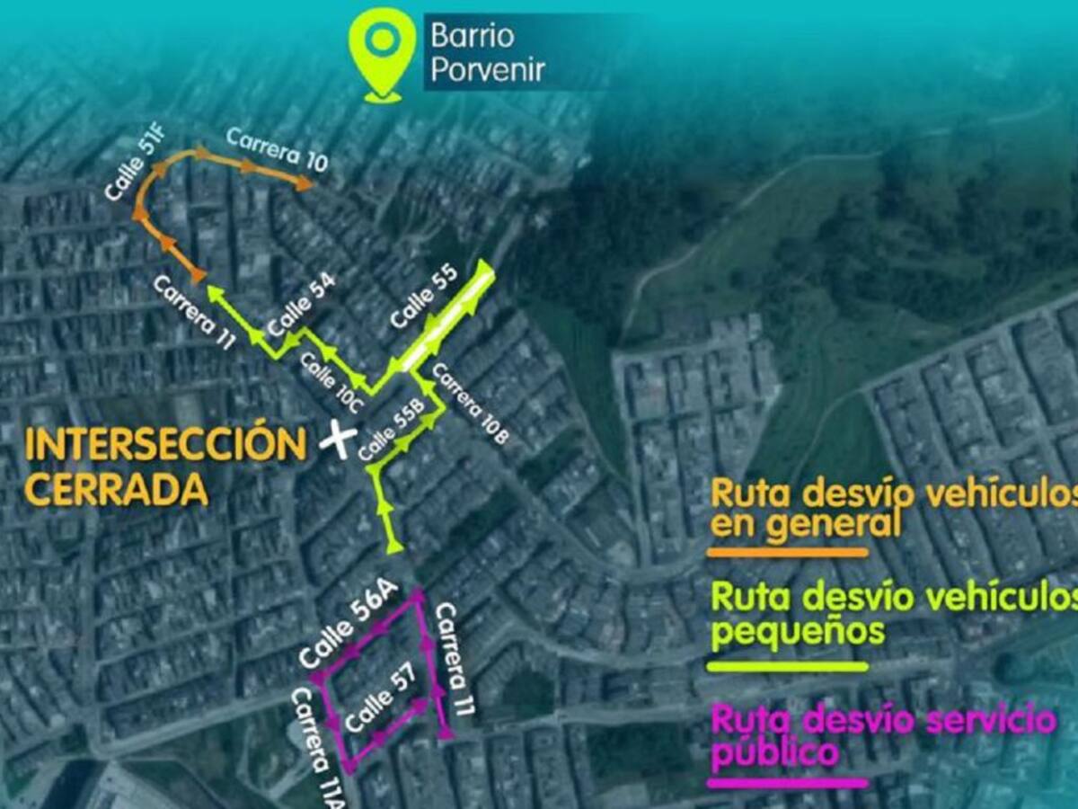 Atento a los cierres viales por obras en Manizales