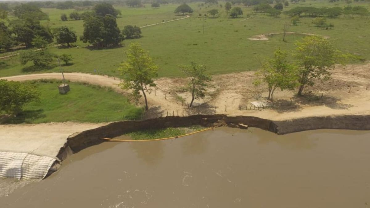 Proponen construir dique para reforzar zona erosionada en Salamina-El Piñón