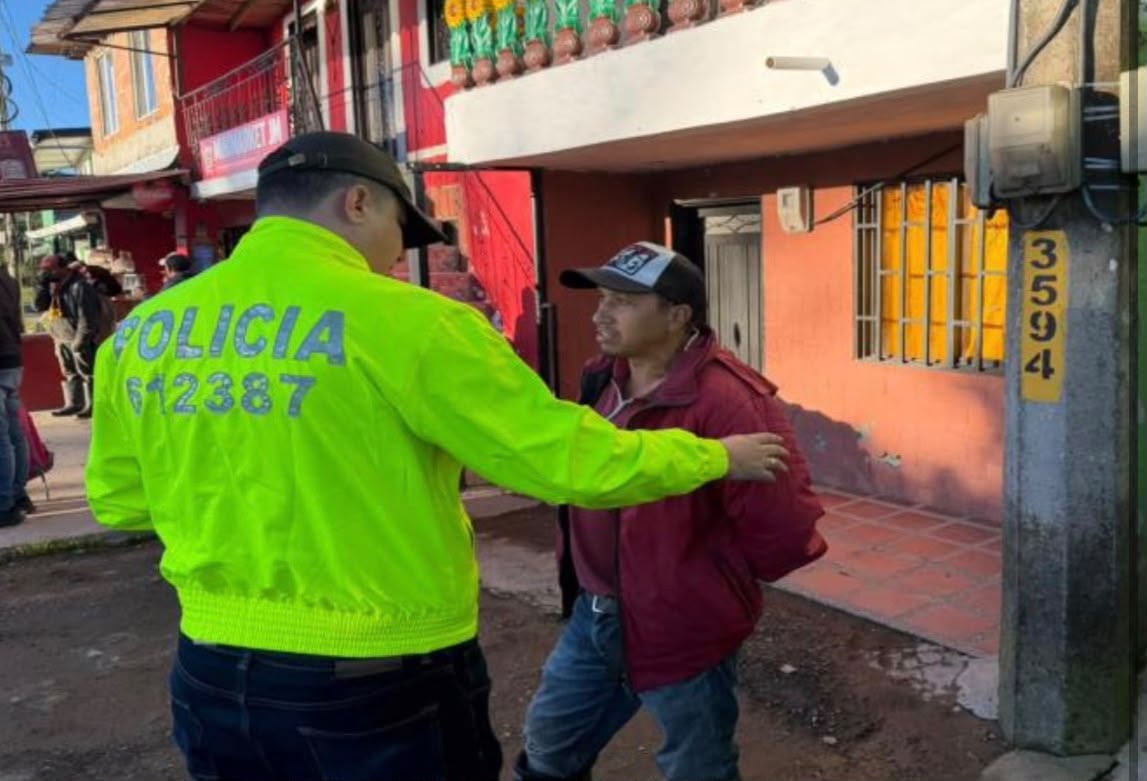 Captura del presunto responsable de haber abusado sexualmente de una mujer de 83 años de edad. Cortesía: Gobernación de Antioquia.