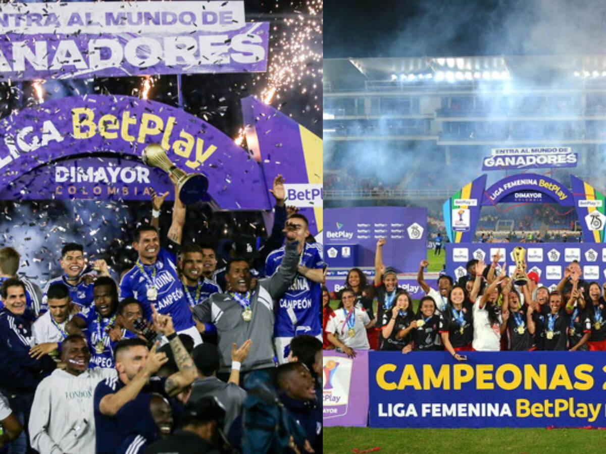 Dominio bogotano en el fútbol colombiano: Millonarios y Santa Fe campeones de sus ligas