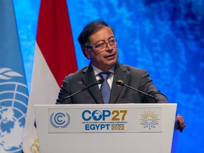 Presidente Gustavo Petro ante la Cumbre COP27 en Egipto / Foto: Colprensa