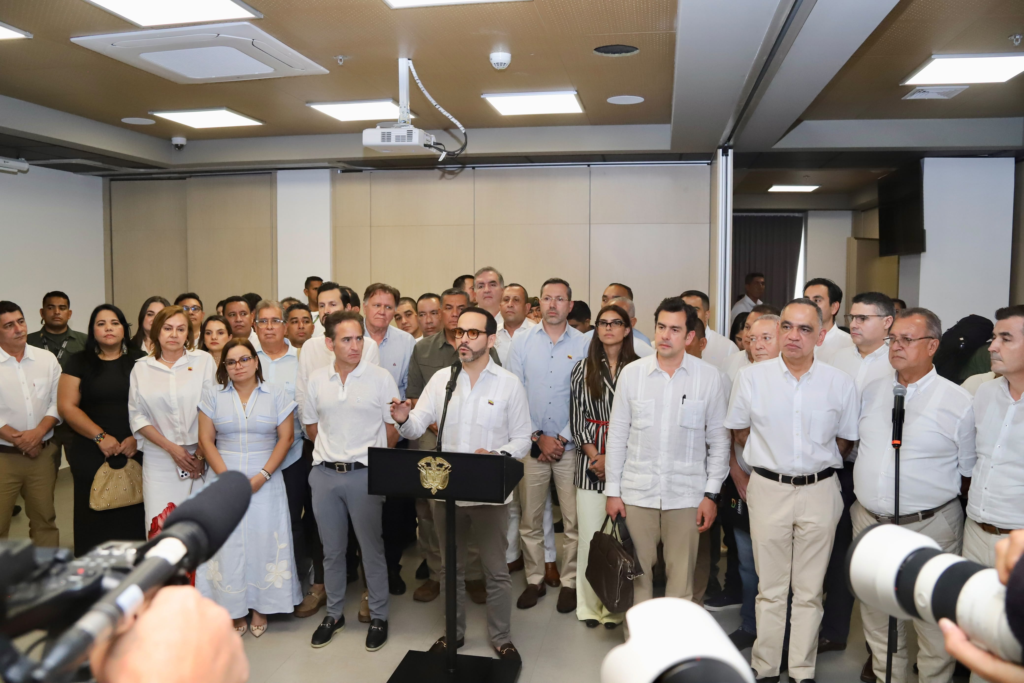 Abelardo de la Espriella en el encuentro Milagro de las Regiones. Foto: Alcaldía de Santa Marta.