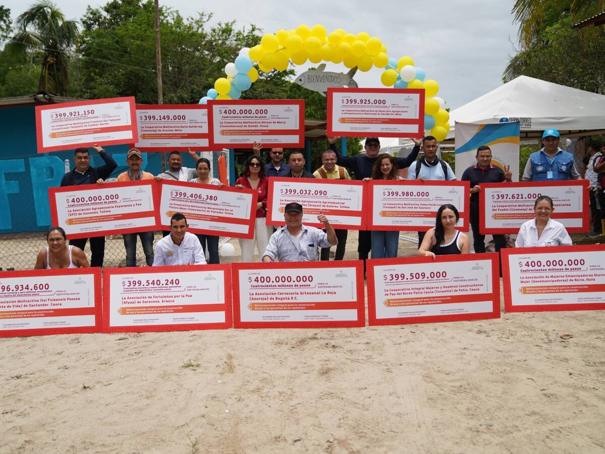 Más de 9 mil millones recibieron firmantes de paz para sus proyectos productivos