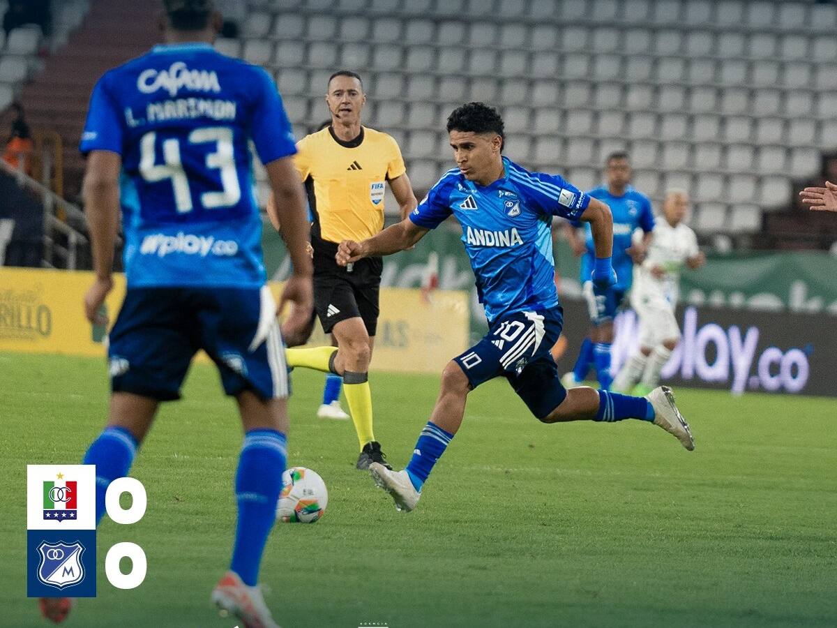 Once Caldas y Millonarios no pasaron del empate, y beneficiaron a Santa Fe en el grupo B de la Liga