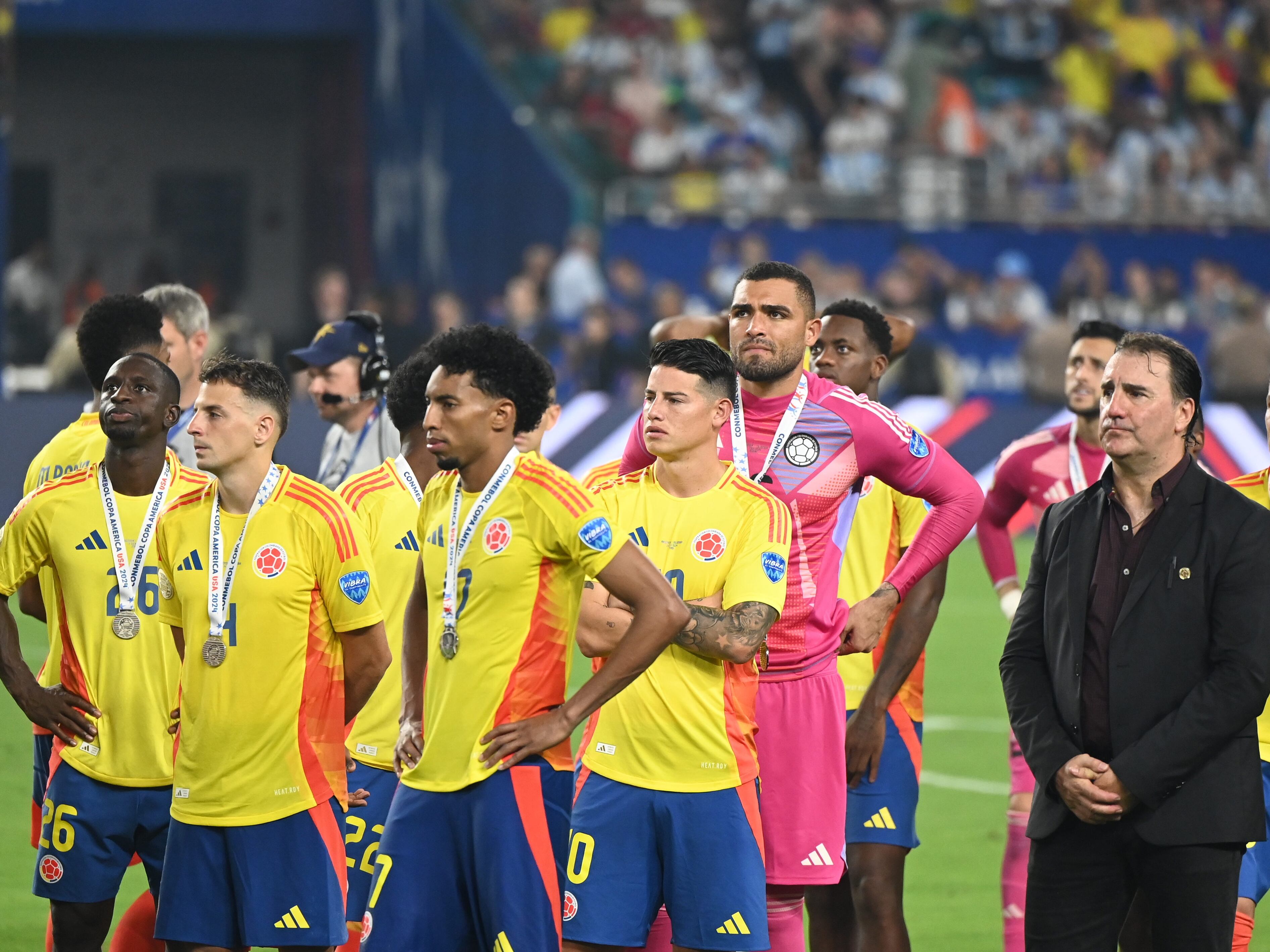 Jugadores de la Selección Colombia en la final de Copa América 2024 / Getty Images.