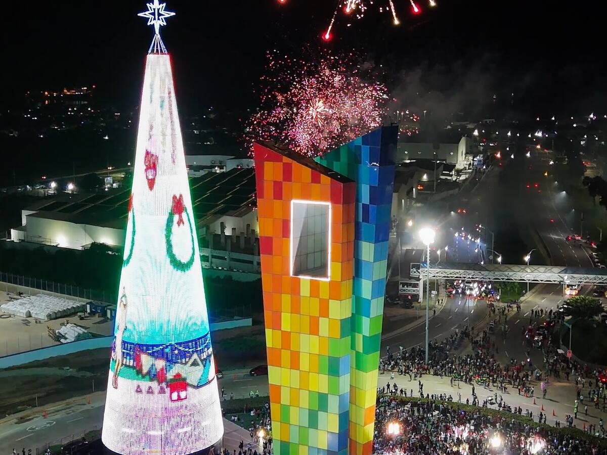 Este MIÉRCOLES 26 de noviembre encenderán el árbol de Navidad más grande del país