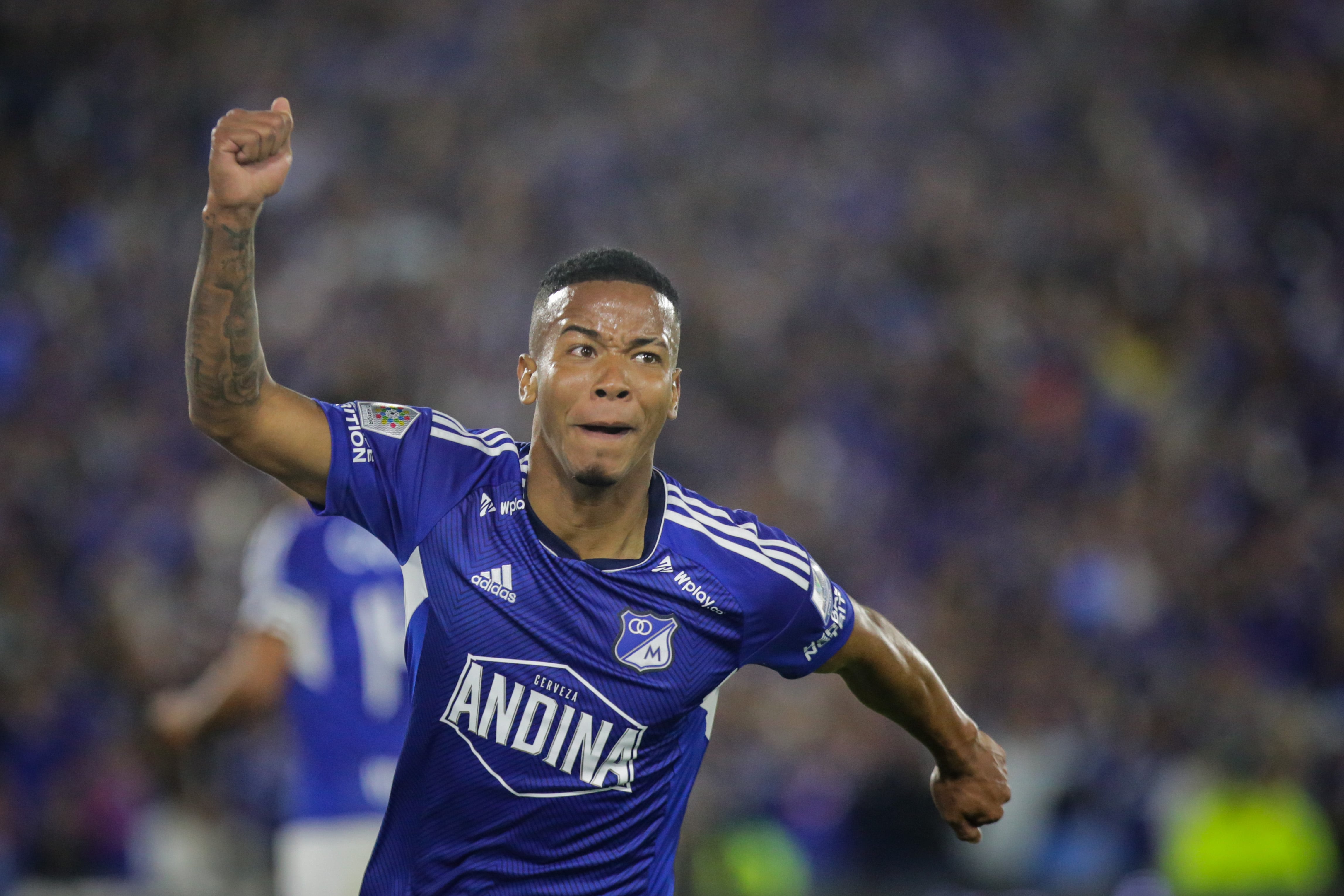 Beckham David Castro, uno de los debutantes con Millonarios en este 2023. (Colprensa - Mariano Vimos)