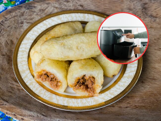 Carimañola, freidora de aire, imagenes de referencia (Getty Images).