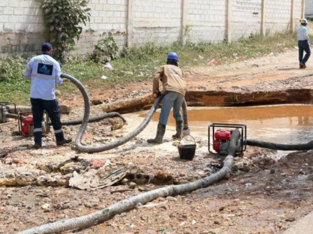 Continúan trabajos de Acuacar para retornar servicio de Agua en Cartagena