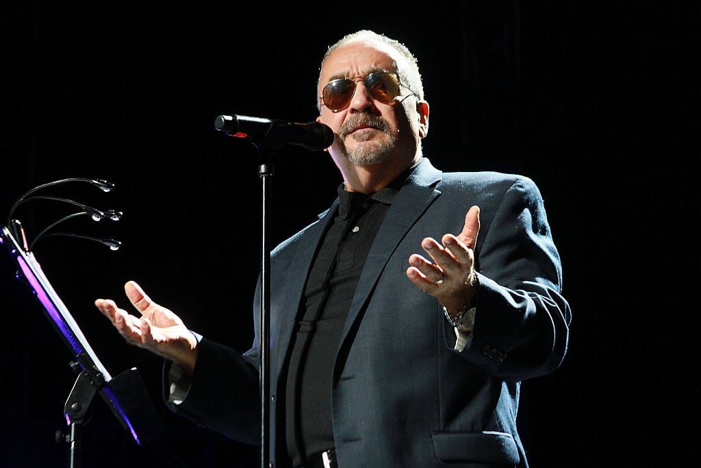 SAN JUAN, PUERTO RICO - NOVEMBER 12: Willie Colon performs in his concert "50 YEARS" at Coliseo Jose M. Agrelot on November 12, 2016 in San Juan, Puerto Rico. (Photo by GV Cruz/WireImage)