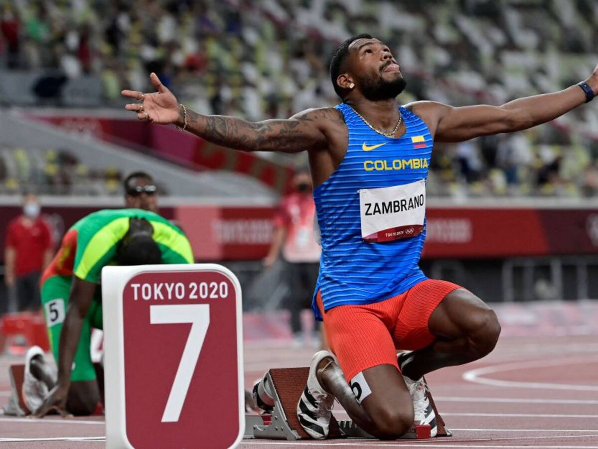 Anthony Zambrano clasificó a la final de los 400mts con espectacular marca