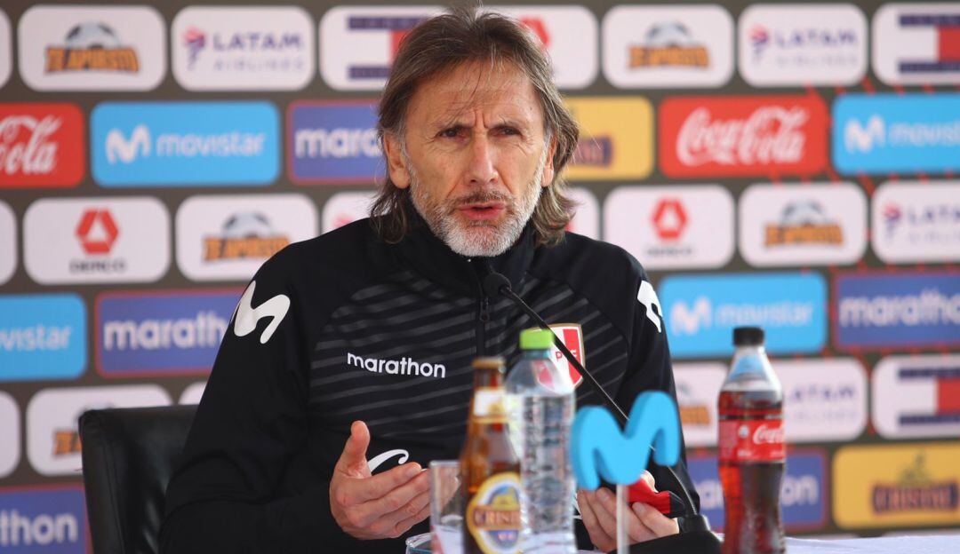 Ricardo Gareca, DT de la selección de Perú.