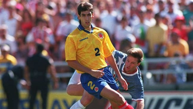 Andrés Escobar jugó los mundiales de Italia 1990 y Estados Unidos 1994 con la selección de su país. Foto: BBC Mundo/Getty