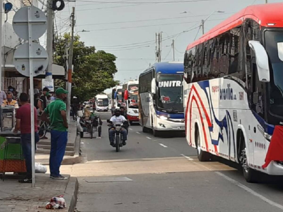 Con normalidad protestaron los transportadores en Barranquilla