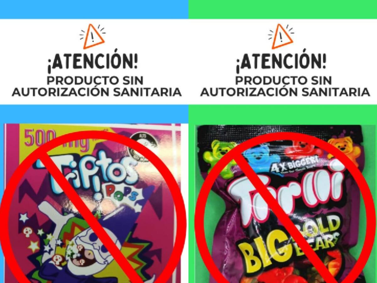 Emiten alerta sanitaria por golosinas con ingredientes activos del cannabis