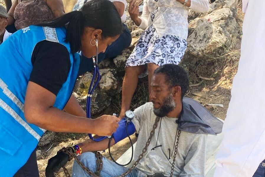 DADIS atendió a hombre en huelga de hambre y a manifestantes en El Cayao