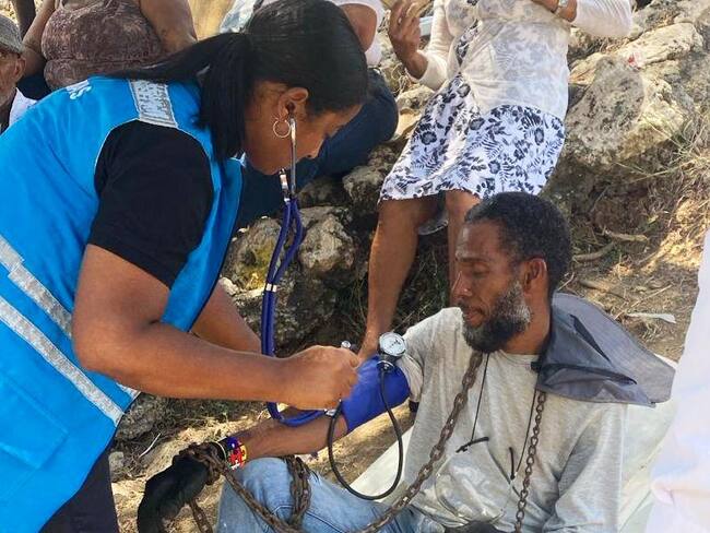 DADIS atendió a hombre en huelga de hambre y a manifestantes en El Cayao