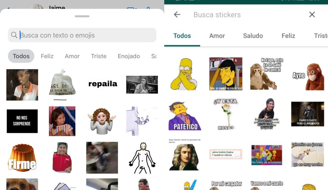 Buscador de Stickers en WhatsApp