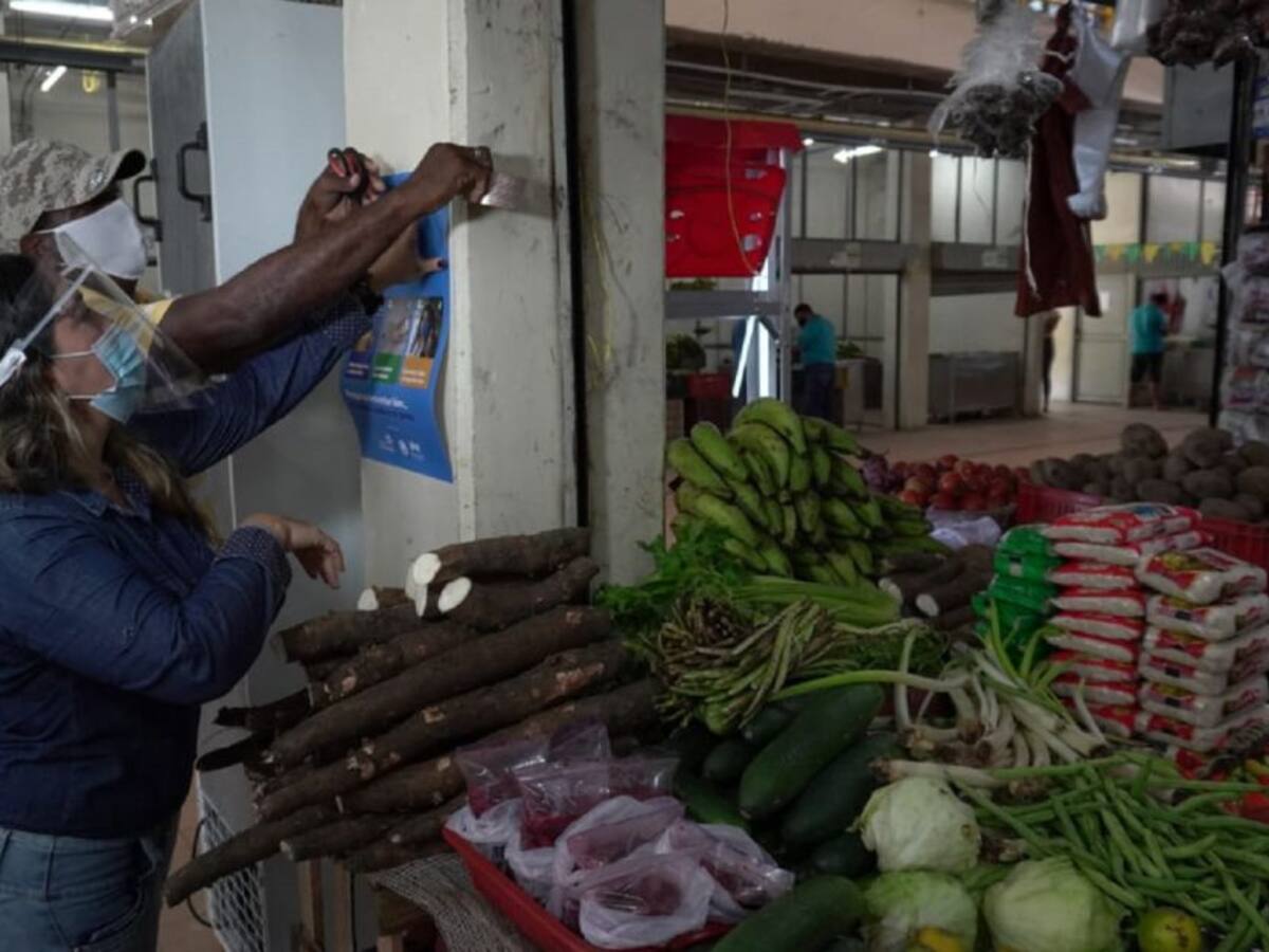 Barrio Heroico llegó al mercado de Santa Rita para un comercio bioseguro